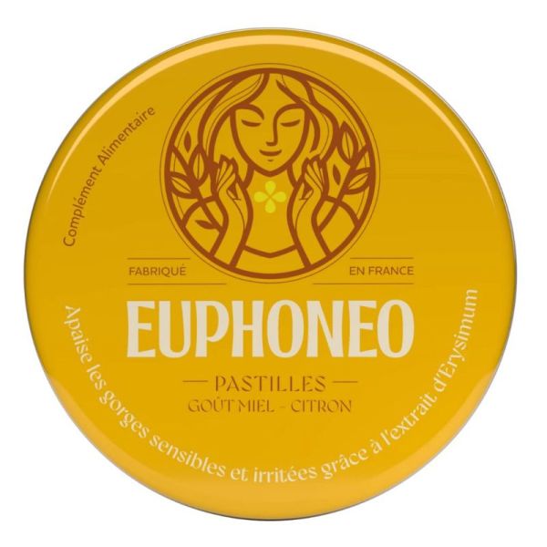 Euphoneo Miel‑Citron Sans Sucre - 50 Pastilles