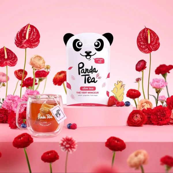 Panda Tea Slim Tea - 28 sachets - Infusion détox, tonifiante et plaisir au quotidien