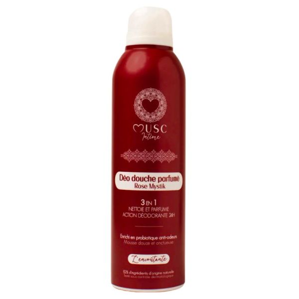 Musc Intime Déo Douche Parfumé - 250 ml - L’Envoutante Rose Mystic - Nettoie, protège et parfume