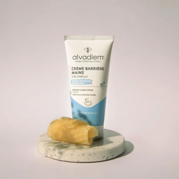 Alvadiem Crème Barrière Mains - Protège et Hydrate les Mains Sensibles et Irritées - 50ml