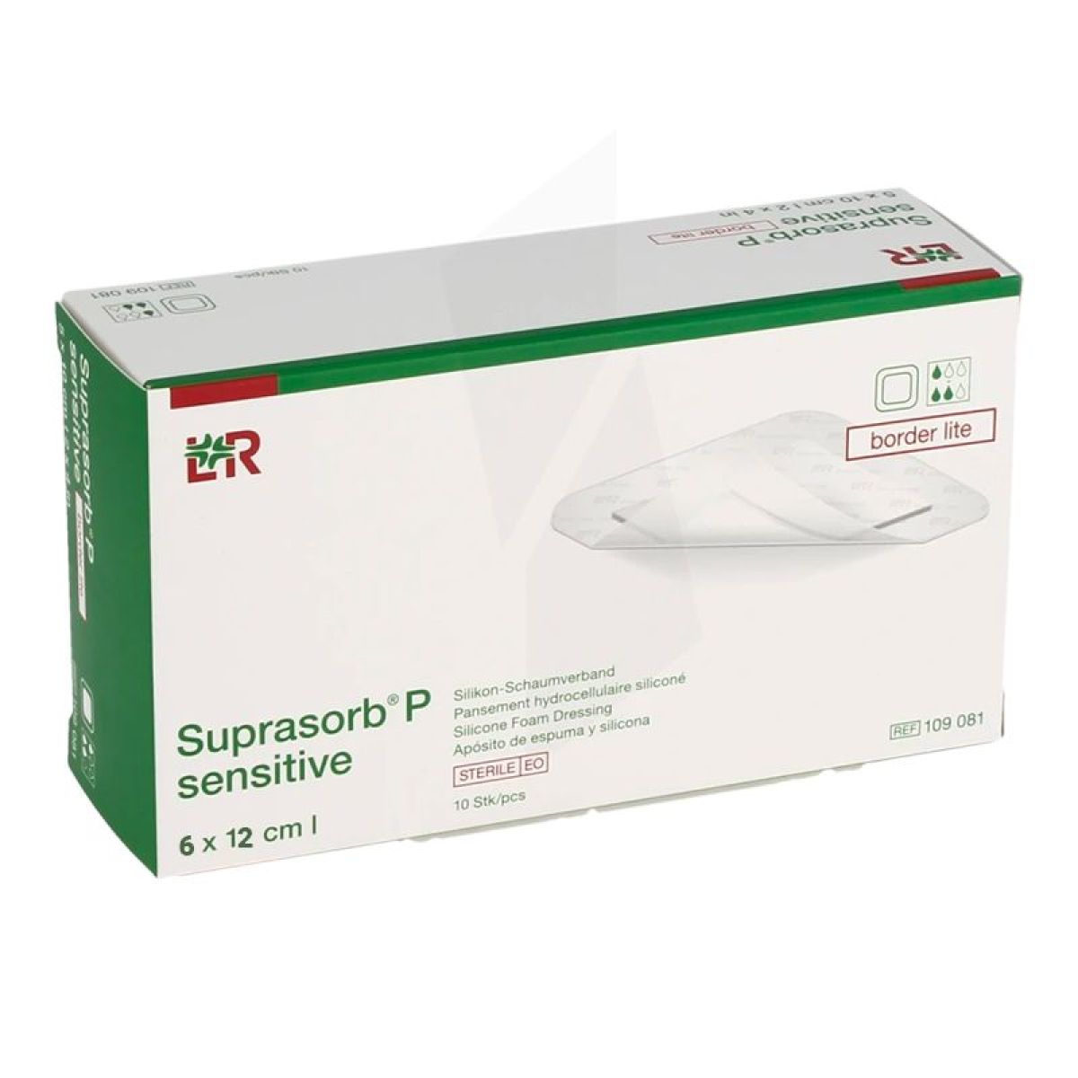 Lohman & Rauscher Suprasorb P Sensitive Border Lite - 10 pansements ...