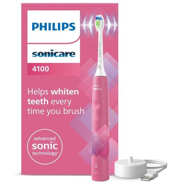 Philips Sonicare 4100 Series Brosse à Dents Électrique HX3689/41 Rose