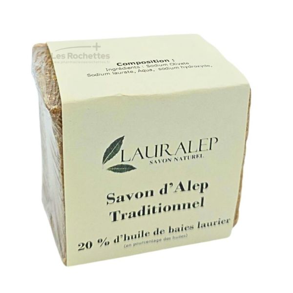 Lauralep Savon d'Alep Traditionnel - 200g