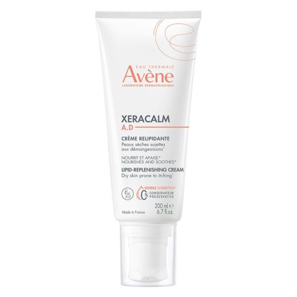 Avène XeraCalm AD Crème Relipidante - Peaux Très Sèches Sujettes à L'eczéma Atopique - 200 ml