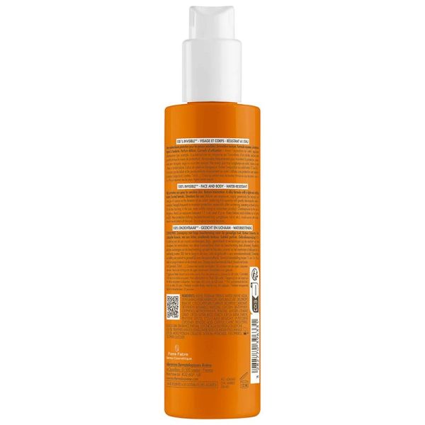 Avène Solaire Spray Solaire 100% Invisible Peaux Sensibles SPF50 - 200ml - Fraîche, légère et invisible
