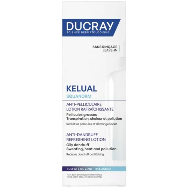 Ducray Kelual Squanorm Shampooing Rafraîchissant Anti-Pelliculaire 200ml – Fraîcheur et pureté