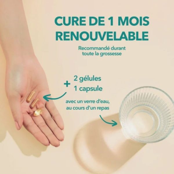 Babybio Babynat Maternité Grossesse Cure de 1 mois - Nutriments essentiels au développement du bébé et au bien-être de la maman