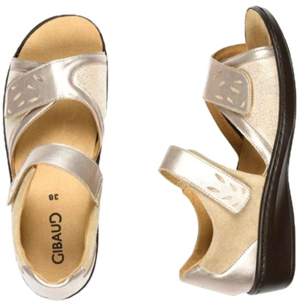 Gibaud CHUT Pétilla Doré - Chaussures Confort Femme Hallux Valgus