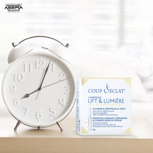Coup d'Éclat Lift & Lumière 12 Ampoules – Soin tenseur immédiat effet bonne mine 8h