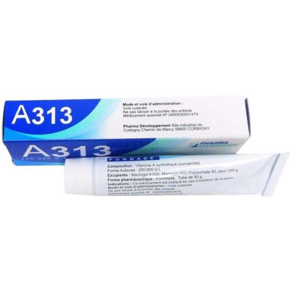 A313 Pommade 200 000 UI Vitamine A - Tube 50 g