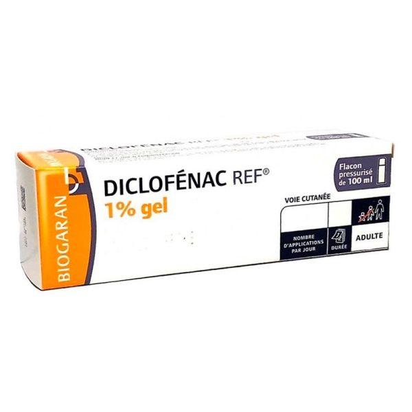 Diclofenac 1% Gel - Douleur & Traumatisme Bénin - Flacon 100g