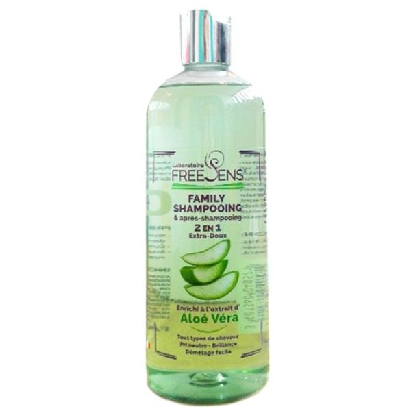 Freesens Family Shampooing 2 en 1 Aloe Vera 750ml – Douceur et démêlage