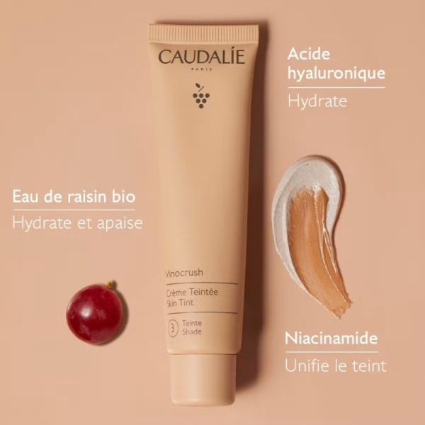 Caudalie Vinocrush CC Crème Teinte 3 30ml – teint unifié bonne mine