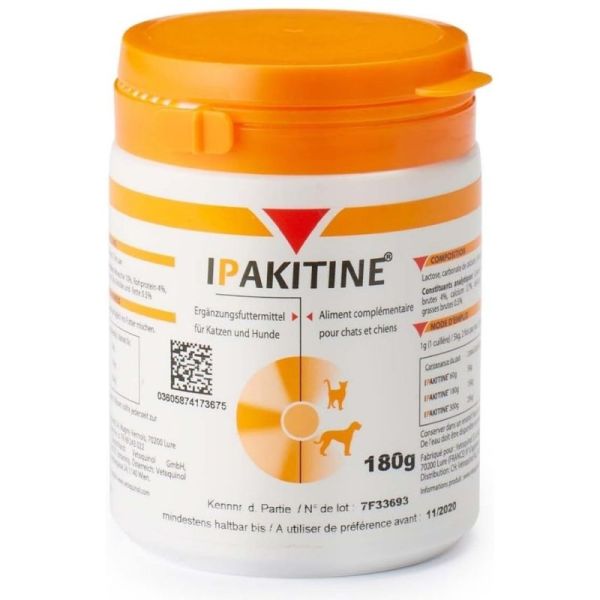 Vétoquinol Ipakitine - 180 g -  Poudre orale pour le soutien rénal en cas d’IRC