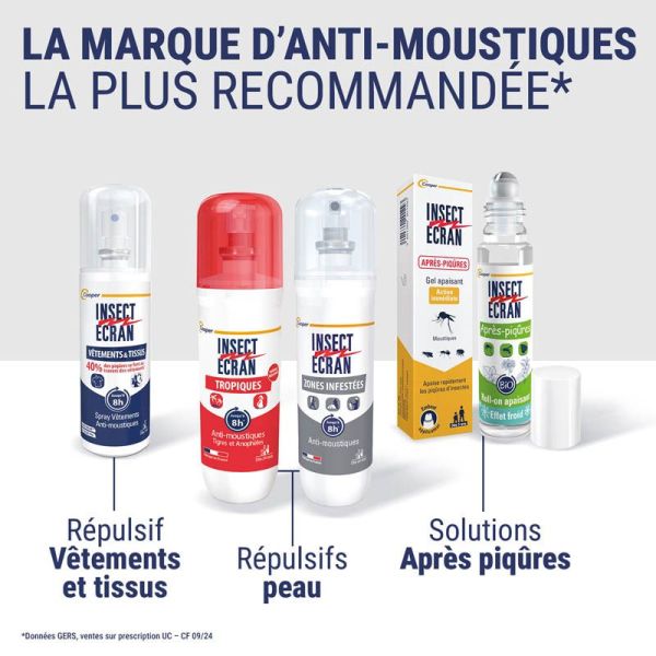 Insect Écran Roll-On Apaisant Après-Piqures Bio - 15ml - Soulagement immédiat naturel