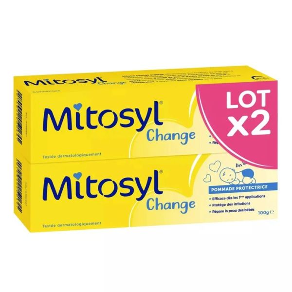 Mitosyl® Change Pommade Protectrice Rougeurs du Siège - Lot de 2 x 100g