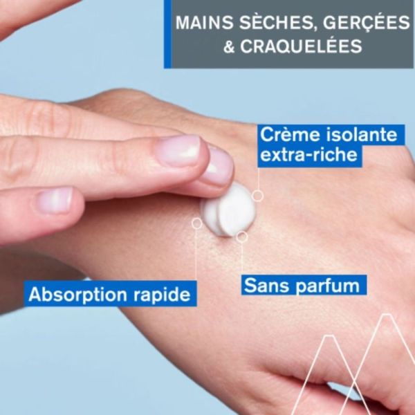 Uriage Bariéderm-Cica Crème Mains Isolante Réparatrice 50 ml - Répare et protège les mains très sèches
