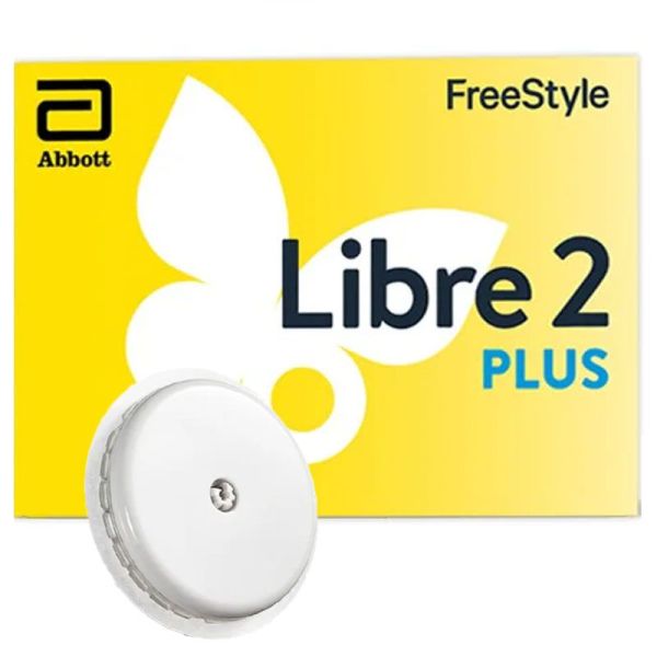 Freestyle Libre 2 Plus Capteur de Glycémie - Glucomètre, système flash d'autosurveillance du glucose, discret, sans piqûre au doigt