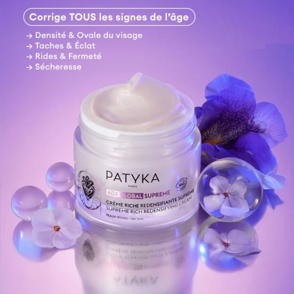 Patyka Age Global Supreme Crème Riche Redensifiante Bio 50ml – Peaux Sèches
