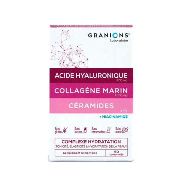 Granions Collagene - Complexe Hydratation Peau - 60 Comprimés