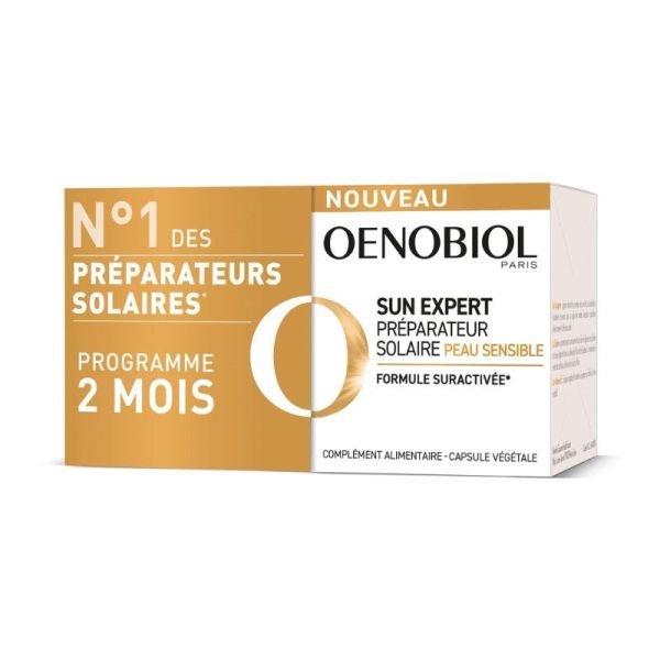 Oenobiol Sun Expert Préparateur solaire Peau sensible - Lot de 2 x 30 Capsules