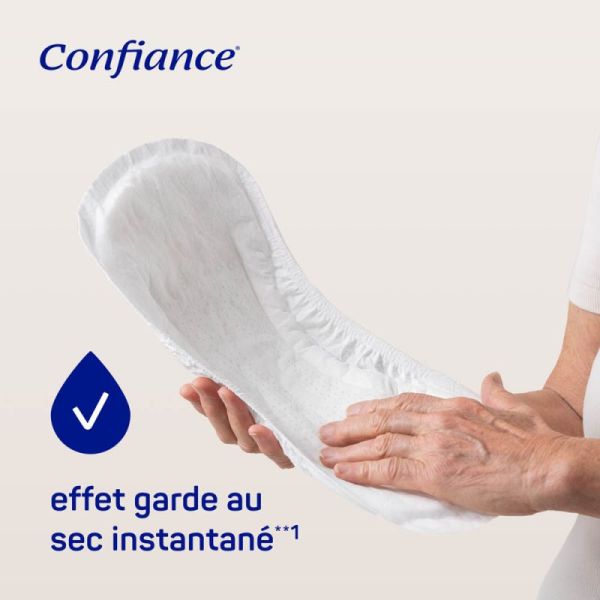 Confiance Lady Pads 6 Gouttes Nuit – 14 pièces – Protection absorbante féminine pour la nuit