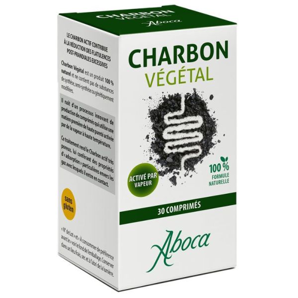 Aboca Charbon Végétal Confort Digestif - 30 Comprimés