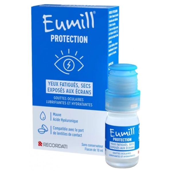 Eumill Protection Yeux Fatigués Secs Exposés aux Écrans 10ml – Confort occulaire