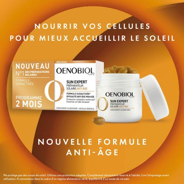 Oenobiol Sun Expert Préparateur solaire Anti-âge - Lot de 2 x 30 Capsules