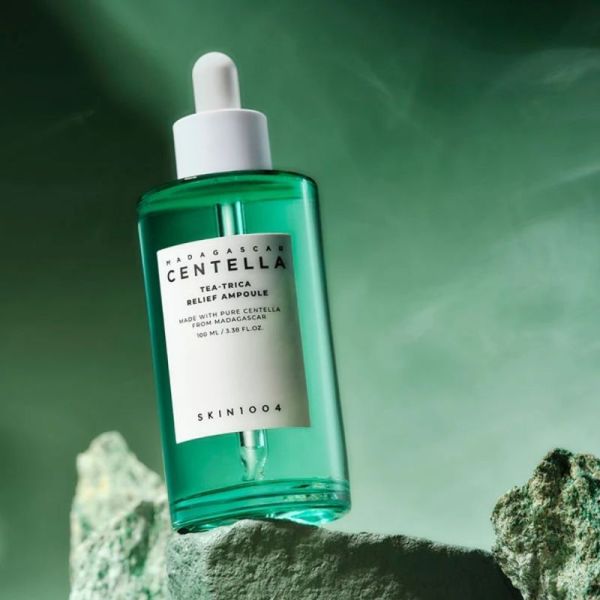 SKIN1004 Madagascar Centella Tea-Trica Relief Ampoule 100ml - Sérum apaisant et régulateur pour peaux à tendance acnéique