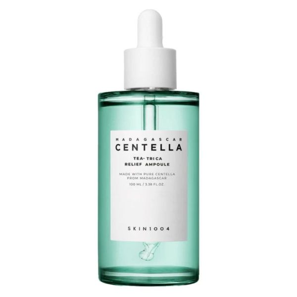 SKIN1004 Madagascar Centella Tea-Trica Relief Ampoule 100ml - Sérum apaisant et régulateur pour peaux à tendance acnéique