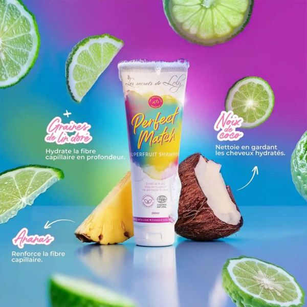 Les Secrets De Loly Shampoing Superfruit Perfect Match Bio 250ml – Éclat et légèreté