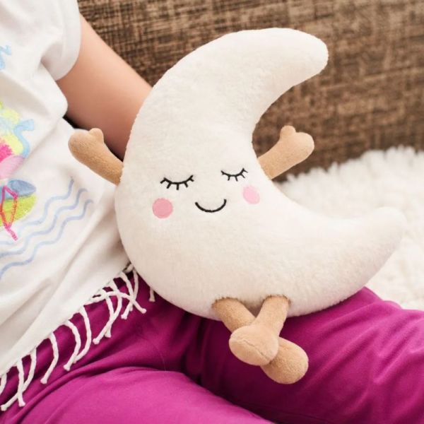 Pelucho Bouillotte Déhoussable Lune – Chaleur et réconfort