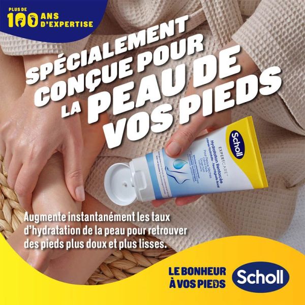 Scholl Expertcare Crème Hydratante Quotidienne pour Pieds - 150ml - Peaux Normales à Sèches