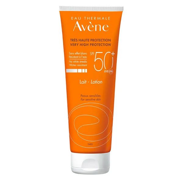 Avène Solaire Lait SPF50+ Peaux Sensibles - 250ml - Très haute protection pour peaux sensibles