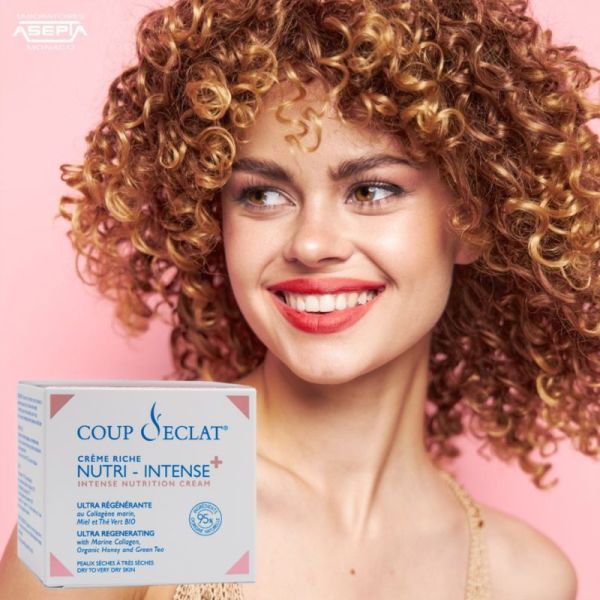 Coup d'Éclat Crème Riche Nutri-Intense+ 50 ml – Soin nourrissant et hydratant peaux sèches