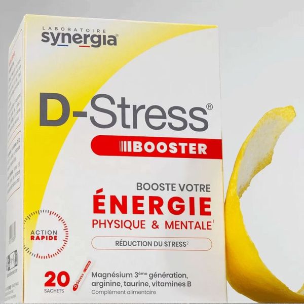 Synergia D-Stress Booster 20 sachets - Complément énergie et gestion du stress