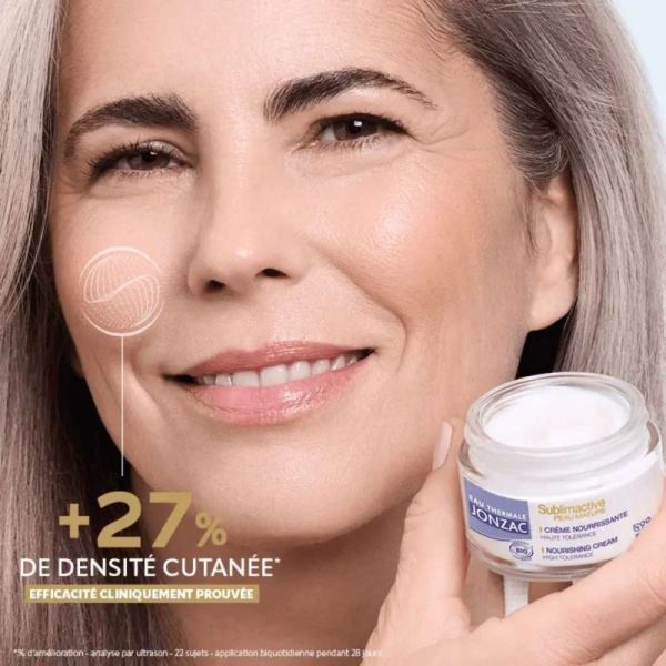 Jonzac Crème Riche Anti-Âge Densité Nutrition Bio 50 ml - Densité, nutrition et fermeté