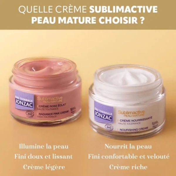Jonzac Crème Riche Anti-Âge Densité Nutrition Bio 50 ml - Densité, nutrition et fermeté