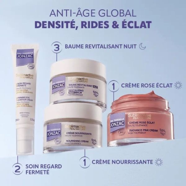 Jonzac Crème Riche Anti-Âge Densité Nutrition Bio 50 ml - Densité, nutrition et fermeté