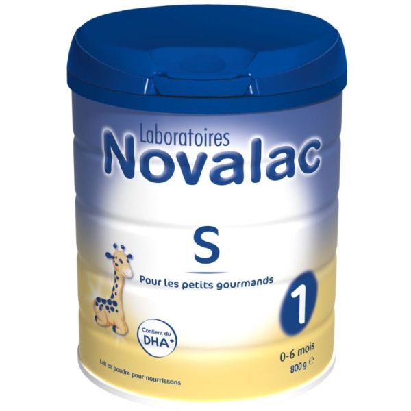 Novalac S 1 Lait en Poudre Sensibilité Digestive 1er Âge 0-6 Mois - 800g