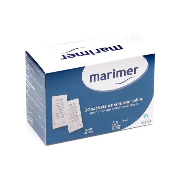 Marimer 30 Sachets de Solution Saline de Rechange pour Kit