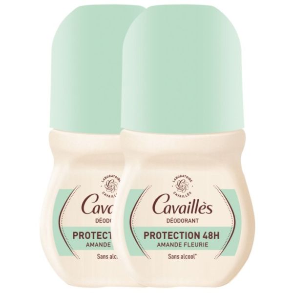 Cavaillès Déodorant Bille Amande Fleurie 2x50ml - Protection 48h et formule 98% naturelle offre spéciale