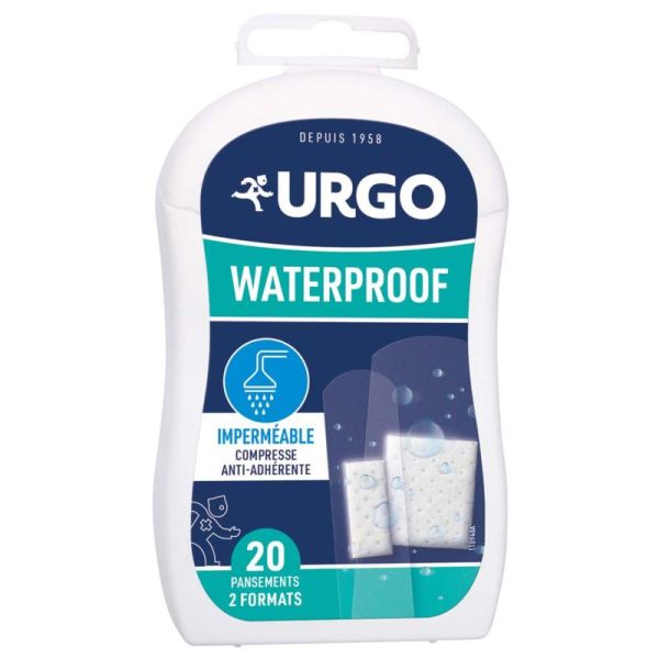 URGO 20x Pansements Waterproof Étanches – protection des plaies même sous l'eau