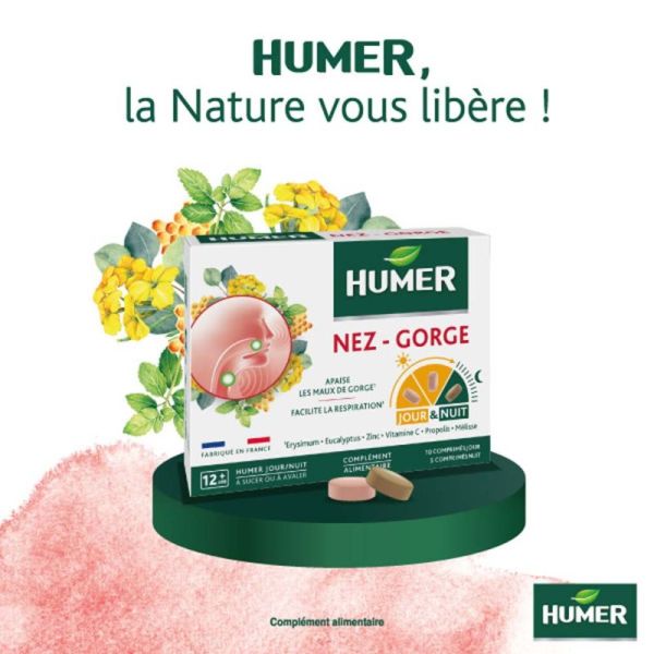 Humer nez gorge jour et nuit 15 comprimés