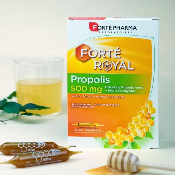 Forté Pharma Forté Royal Propolis 500mg 20 Ampoules – Immunité naturelle