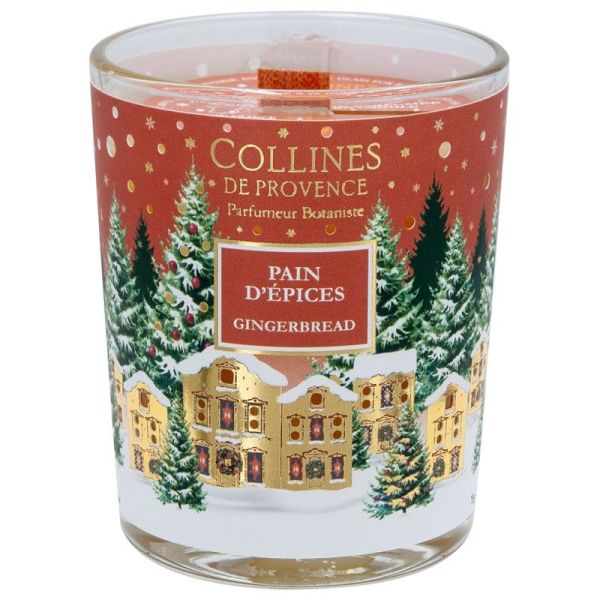 Collines de Provence Bougie de Noël - Parfum Pain d'Épices - 75 g