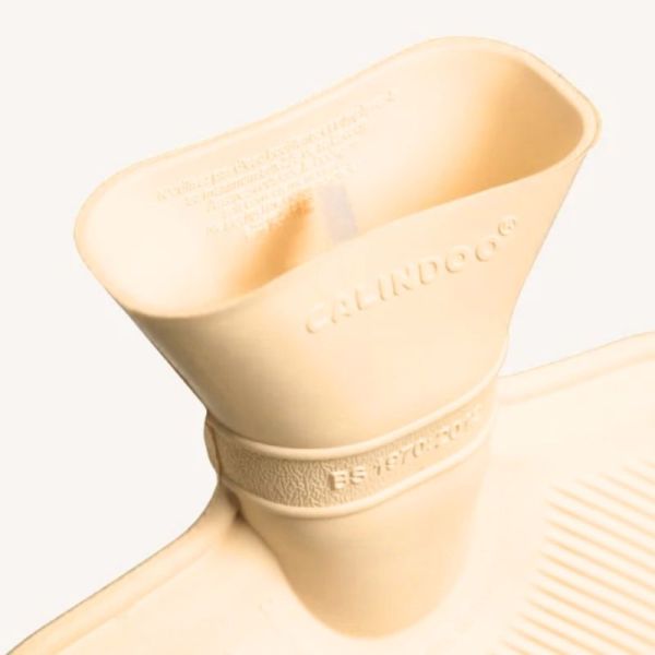 Calindoo Bouillotte Sans Housse Naturel 2L - Confort et chaleur apaisante