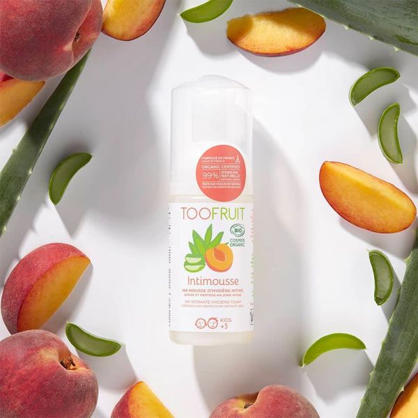 Toofruit Intimousse Mousse d’Hygiène Intime - 100ml - Mousse d’hygiène intime douce pour enfants