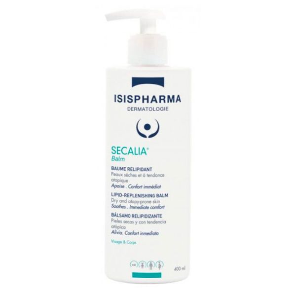 Isispharma Secalia Balm Baume Relipidant - Hydrate les Peaux Sèches à Tendance Atopique - 400ml